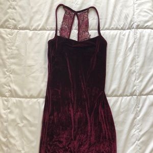 Lulus red velvet bodycon dress!